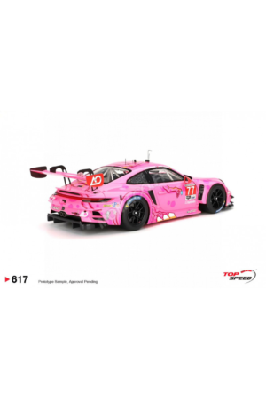 Alternative view of Porsche 911 (992) gt3 r 77 ao racing road america 2024 Die cast