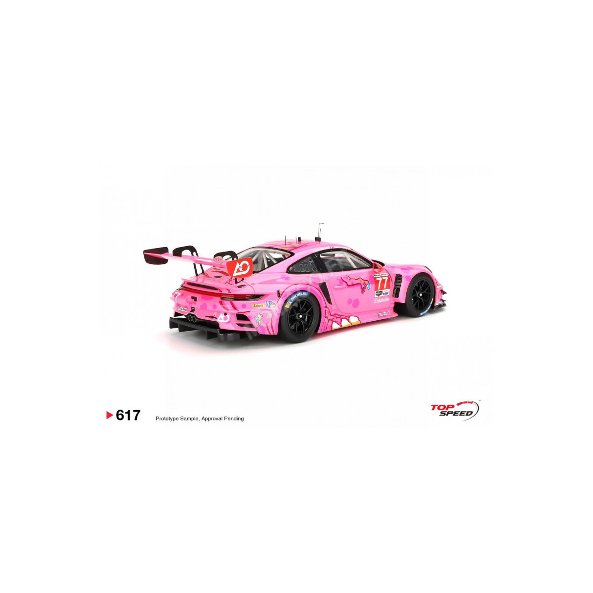 Porsche 911 (992) gt3 r 77 ao racing road america 2024 Die cast - Image 2