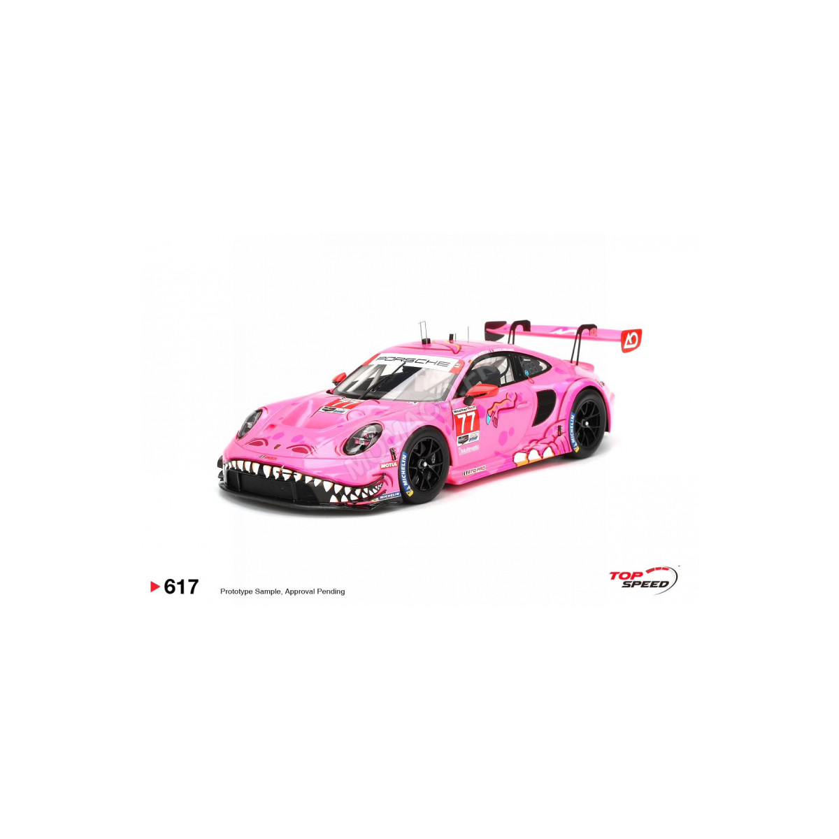 Porsche 911 (992) gt3 r 77 ao racing road america 2024 Die cast