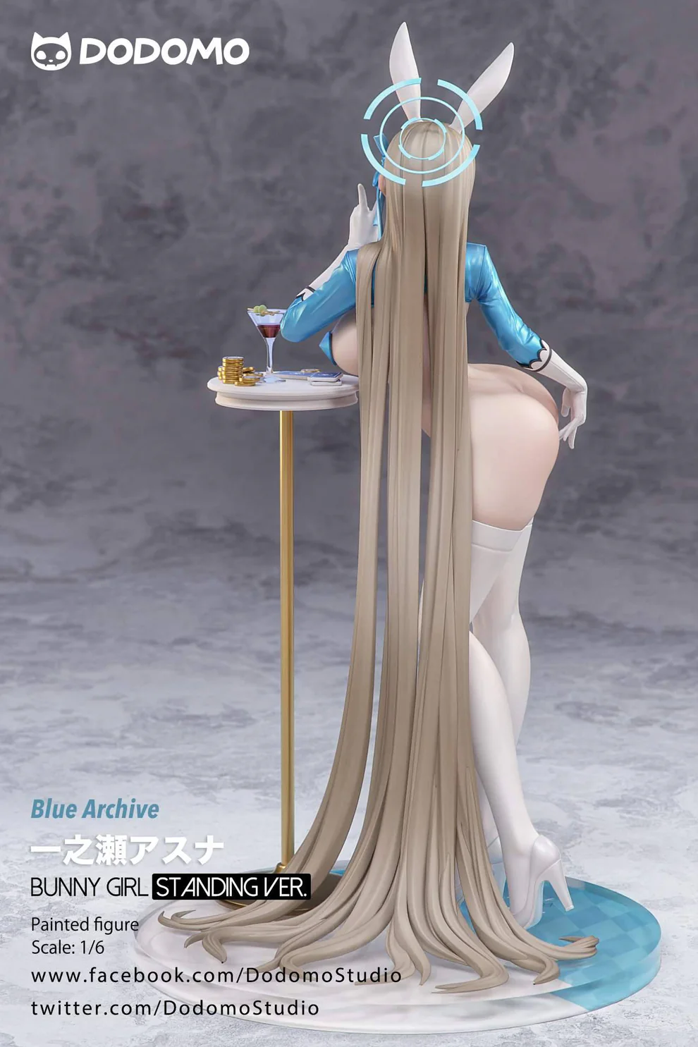 Blue Archive – Ichinose Asuna Reverse Bunny Girl Standing Ver. 1/6 Scale Statue – Dodomo Studio - Image 9