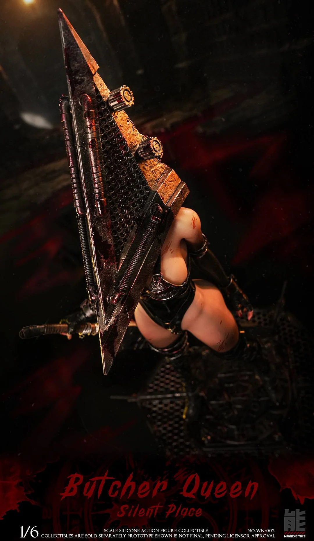 Wanneng Toys – Pyramid Head Silent Hill | 1/6 Scale Silicone Action Figure WN-002A / WN-002B - Image 6