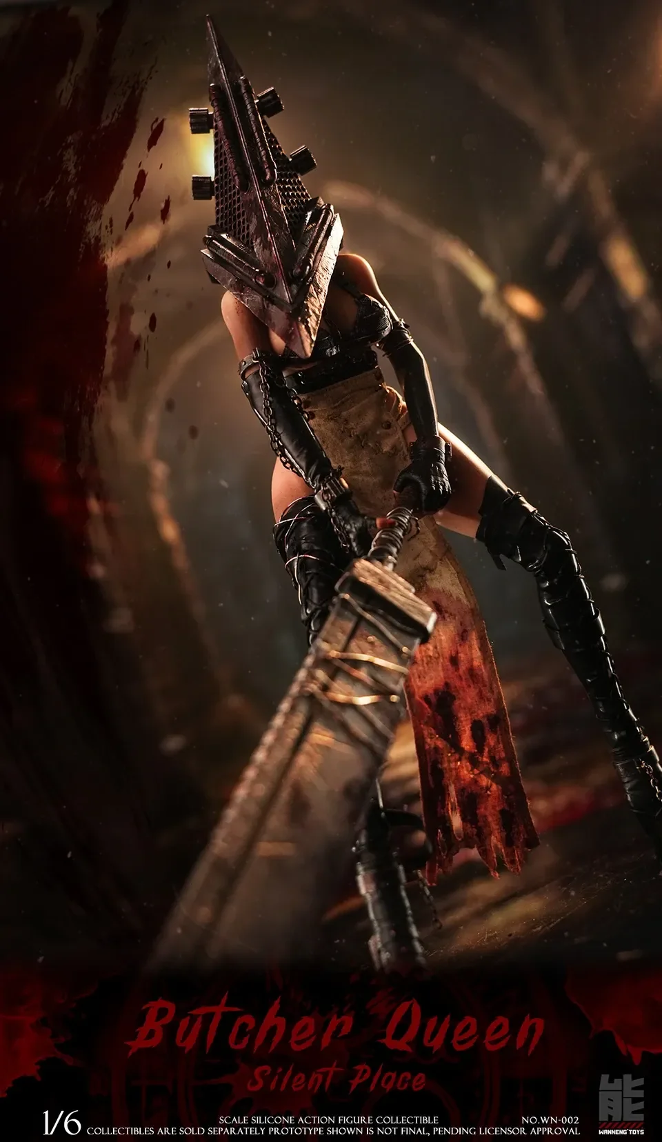 Wanneng Toys – Pyramid Head Silent Hill | 1/6 Scale Silicone Action Figure WN-002A / WN-002B - Image 11