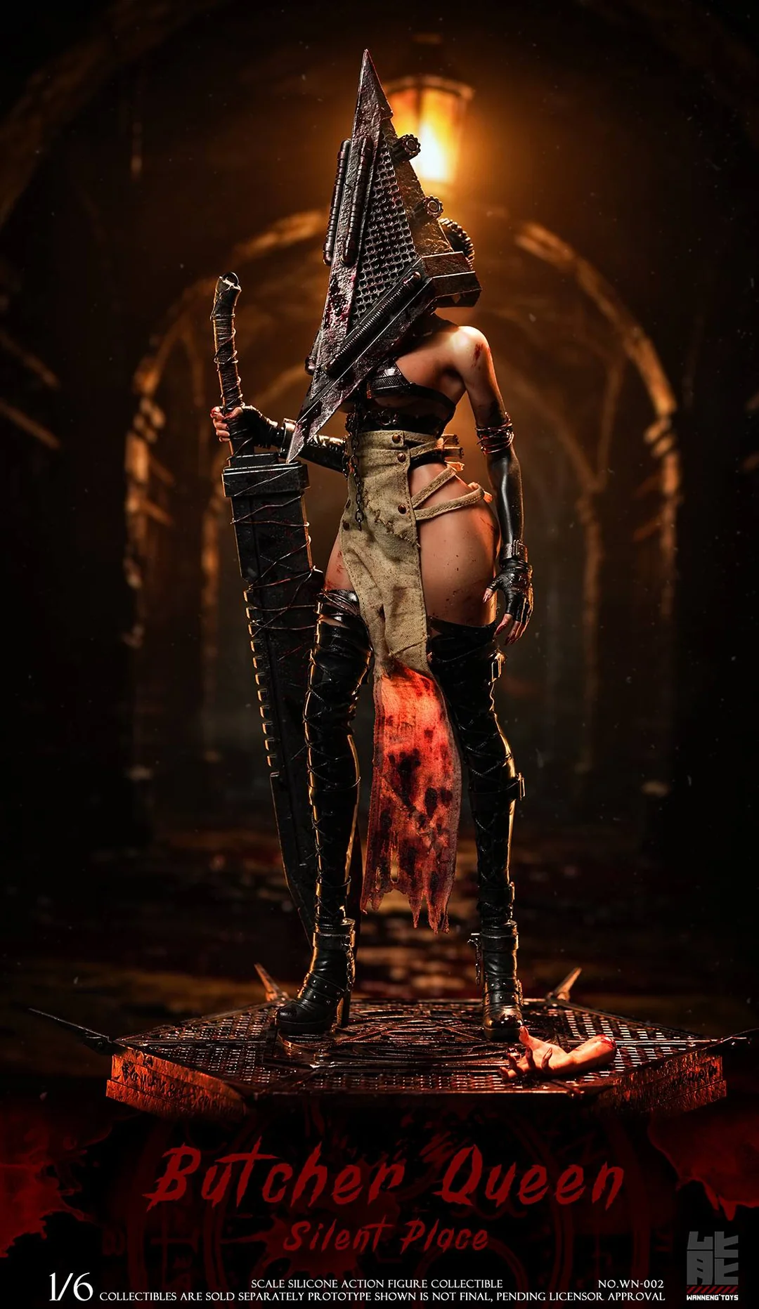 Wanneng Toys – Pyramid Head Silent Hill | 1/6 Scale Silicone Action Figure WN-002A / WN-002B - Image 13