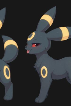 Spirit Demon Studio – Umbreon  Pokémon Silicone Doll Inspired Collectible Silicone Figure