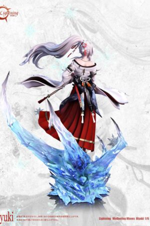 Alternative view of Lightning Studio – Hiyuki: Blazing Cherry Blossom Shrine Maiden Wuthering Waves | 1/6 Scale Limited Resin Statue