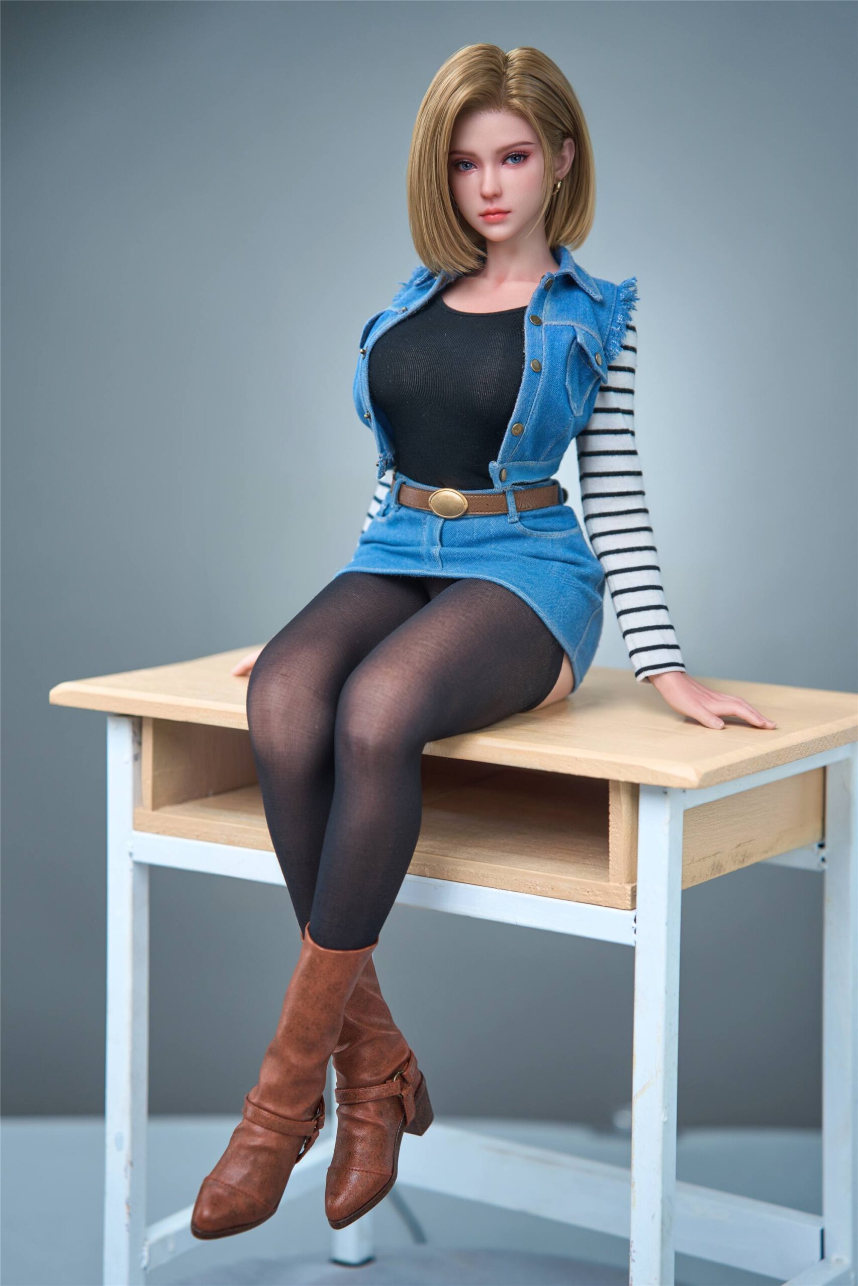 SGD-008 Android 18 Dragon Ball 1/3 Scale Fully Articulated Silicone Figure - Image 27