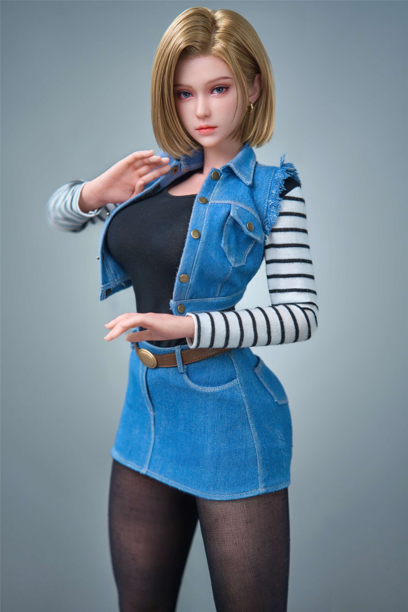 SGD-008 Android 18 Dragon Ball 1/3 Scale Fully Articulated Silicone Figure - Image 31