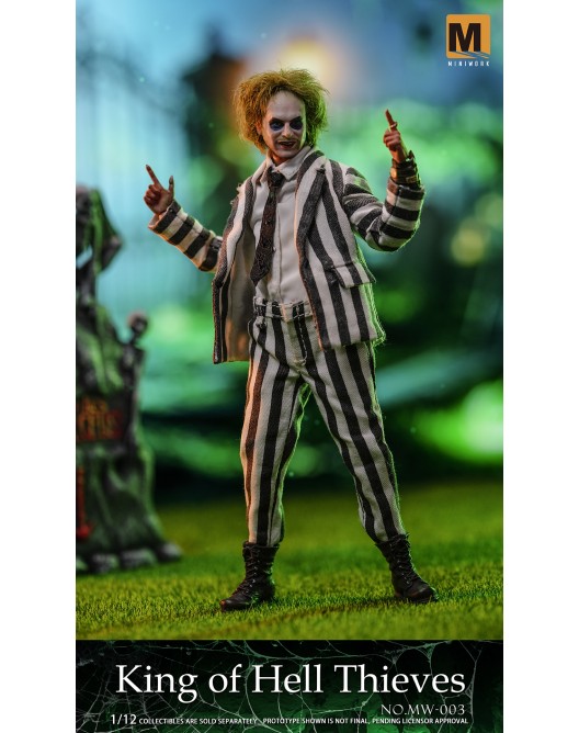 MINIWORK Studio - Betelgeuse The 1/12th scale King of Hell Thieves Collectible Figure Beetlejuice Beetlejuice MW-003 - Image 4