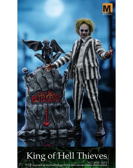MINIWORK Studio - Betelgeuse The 1/12th scale King of Hell Thieves Collectible Figure Beetlejuice Beetlejuice MW-003