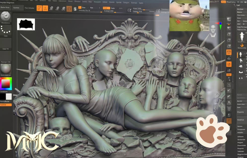 MMC Studio 14 The throne of autophagy Sadako Yamamura with LED