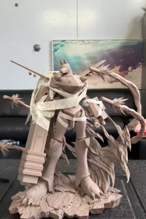 Alternative view of Jiang Shi Che Studio - Digimon Magna Garurumon Statue