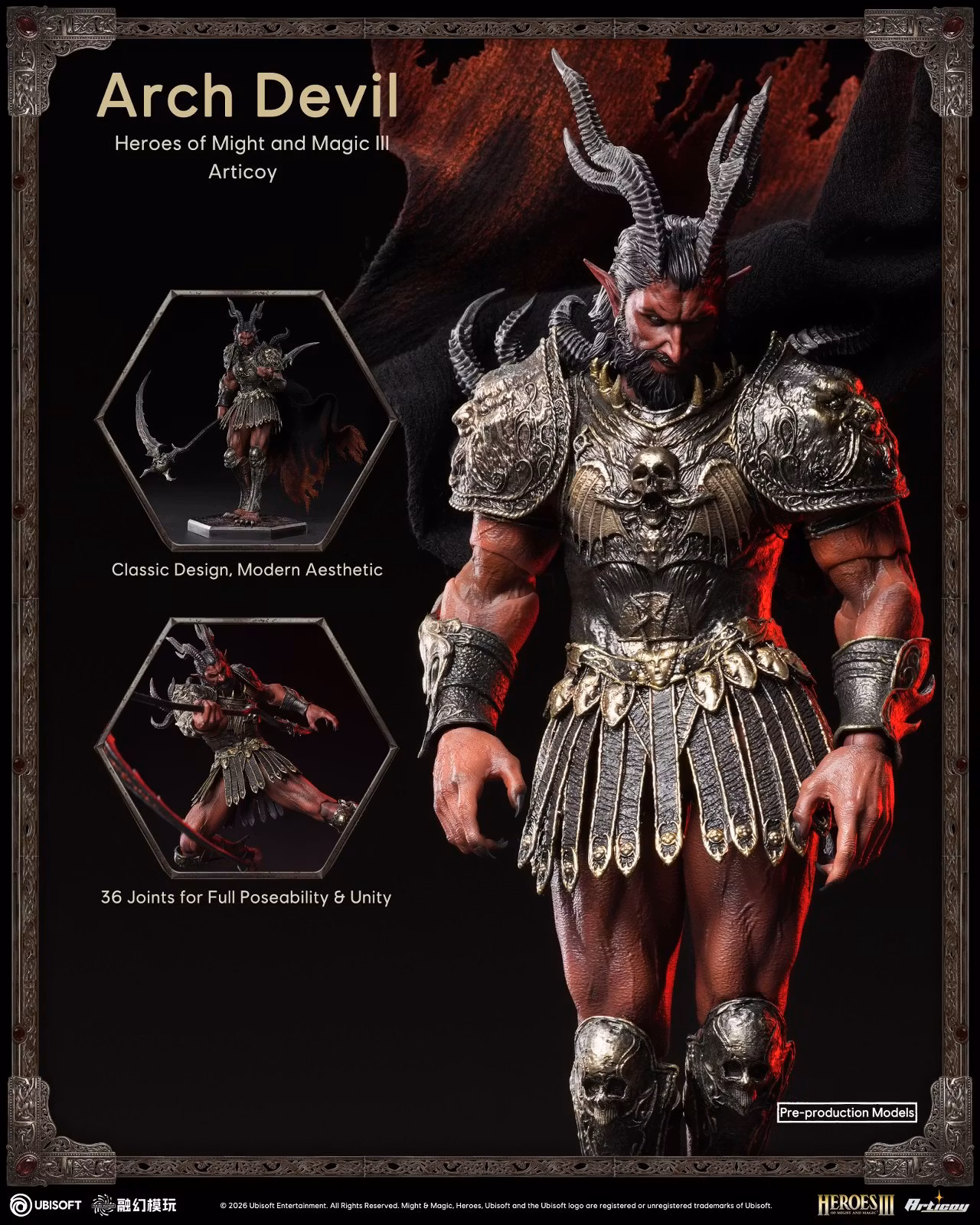 FUSION FANTASY - Articoy Heroes of Might and Magic III: ArchDevil 1/12 Action Figure FTM3-02 (Licensed)