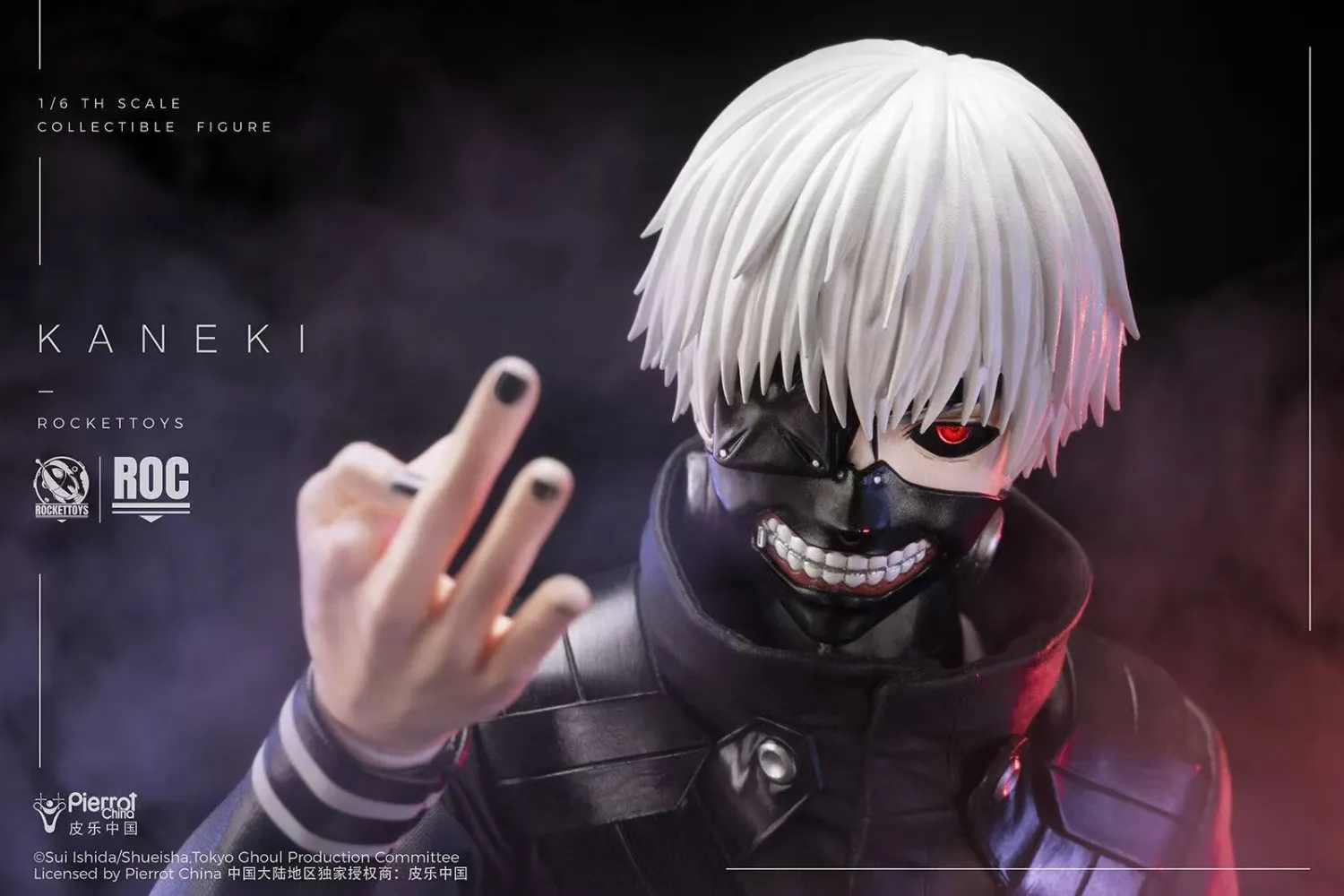Rocket Toys 16 Collectible Figure -Kaneki Ken Battle Suit Ver.X Awakening Ver.ROC-024 ROC-025(Tokyo Ghoul)Copyright