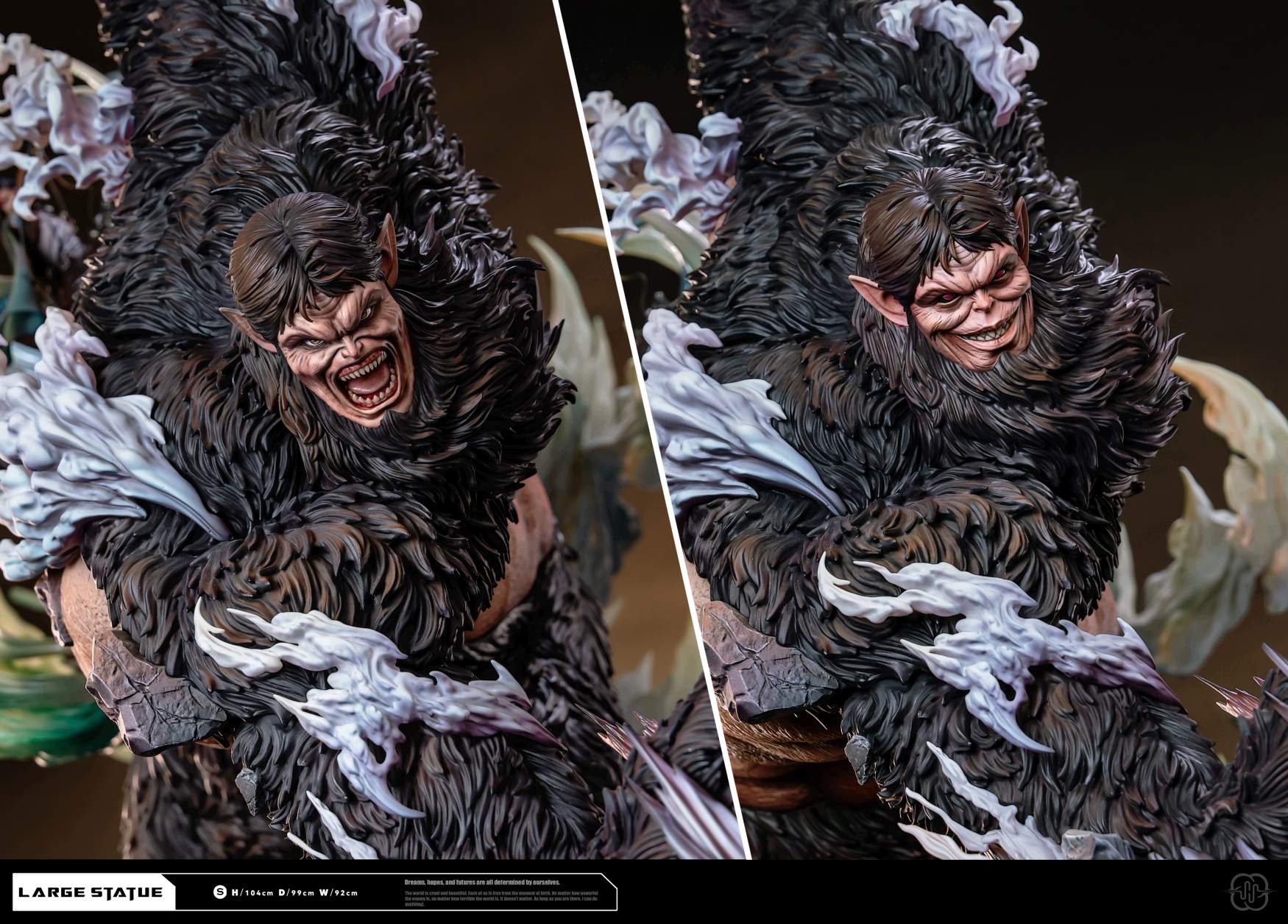 Attack on Titan Beast Titan vs Eren Yeager Statue TOPGK Figure -HERTZ Studio - Image 2