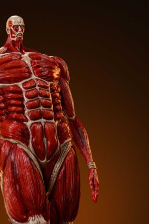 Alternative view of Attack on Titan Colossal Titan Set – Big & Small Polystone Resin Figures  -Wu Shi Mo Wan Studio