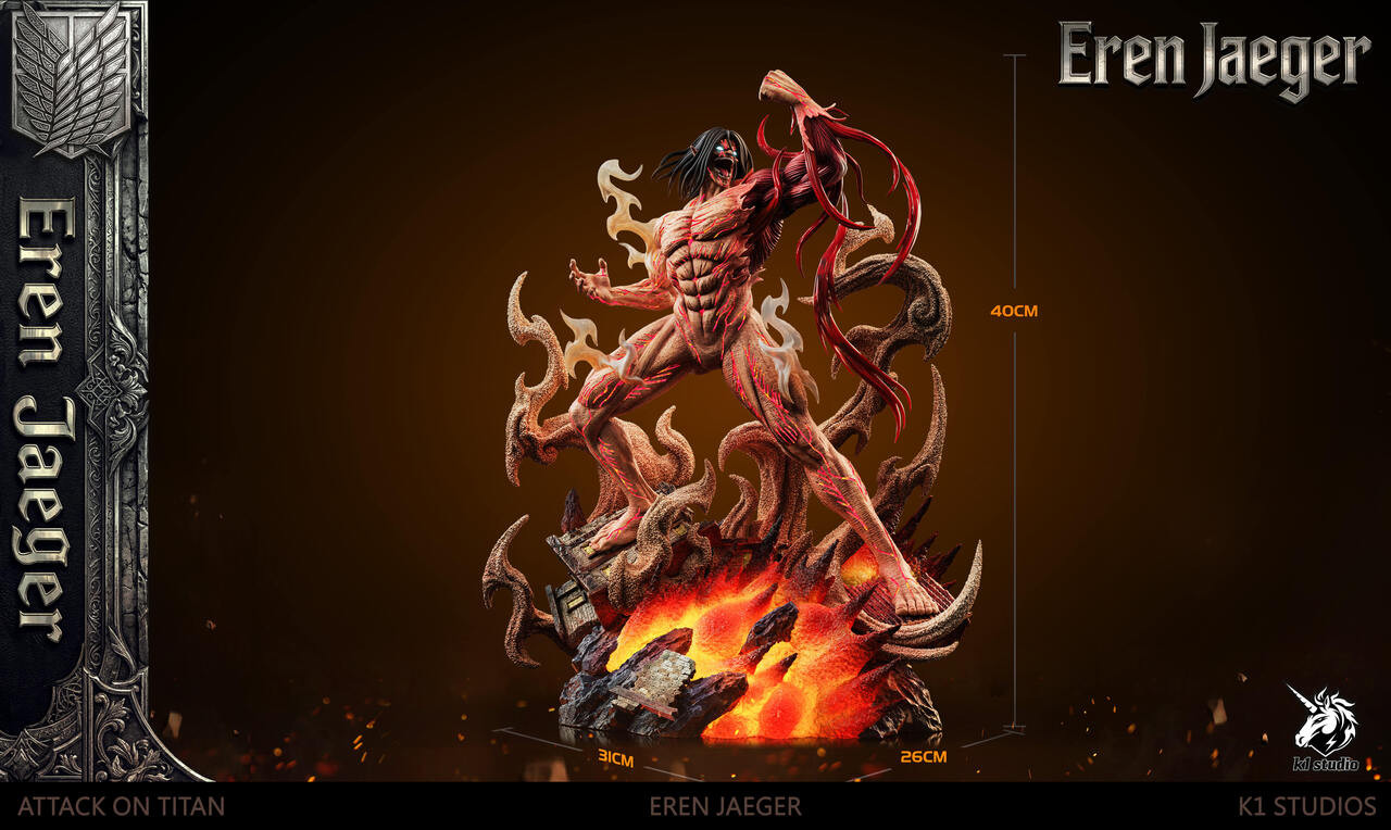 Attack on Titan Eren Yeager 16 Scale Statue – K1 Studio