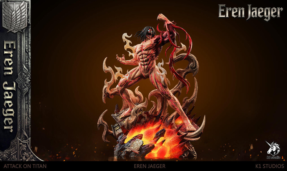 Attack on Titan Eren Yeager 16 Scale Statue – K1 Studio