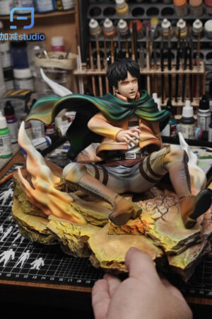 Alternative view of Attack on Titan Reiner Braun, Bertholdt Hoover & Eren Yeager 1/6 Scale TOPGK Statue – Jia Jian Studio