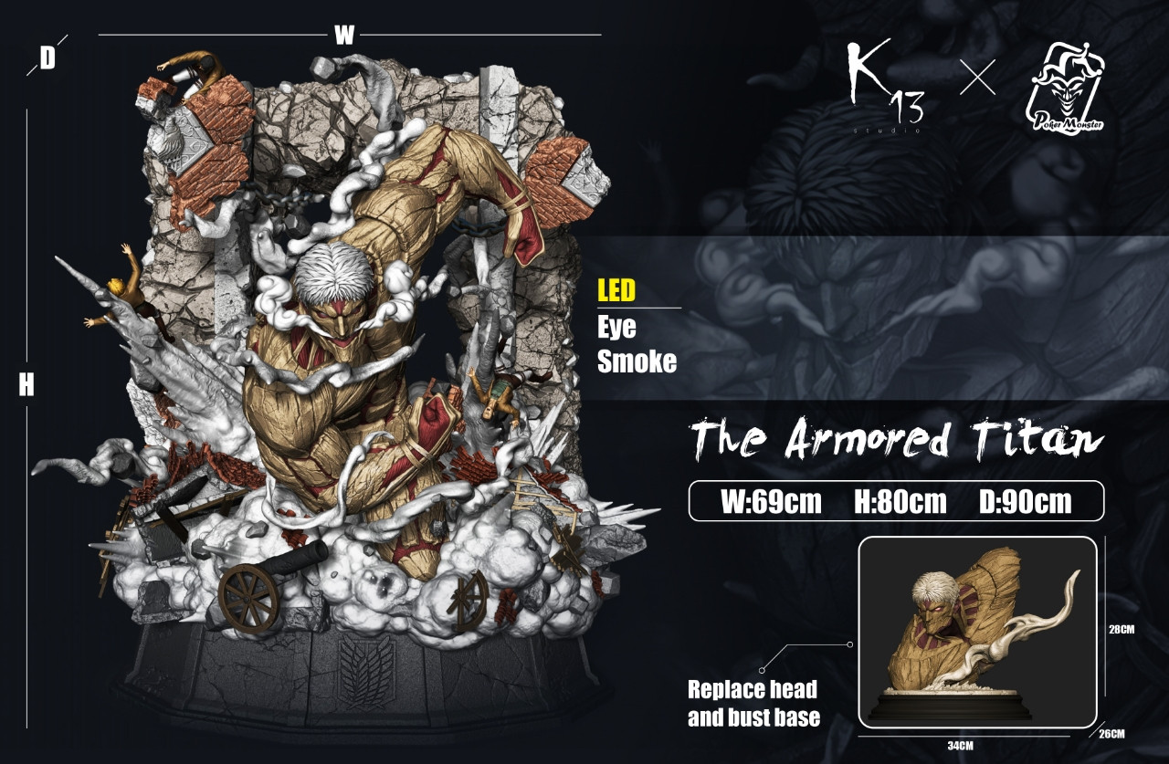 Attack on Titan Reiner Braun TOPGK Statue -K13 Studio × Ghost Studio