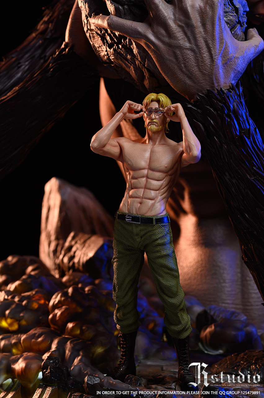 Attack on Titan Zeke Jaeger & Beast Titan LED Diorama Statue – JR Studio - Image 10