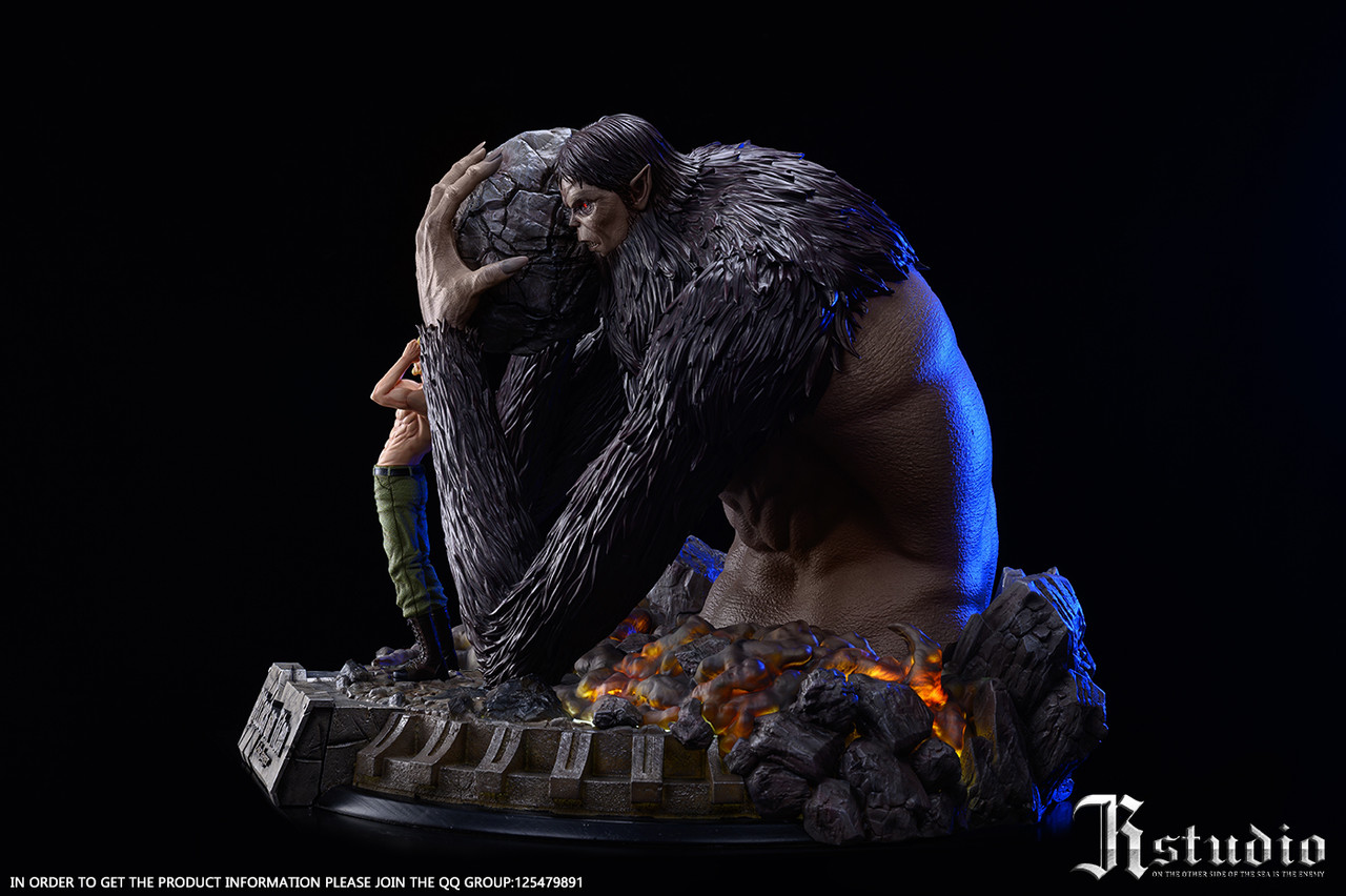 Attack on Titan Zeke Jaeger & Beast Titan LED Diorama Statue – JR Studio - Image 7