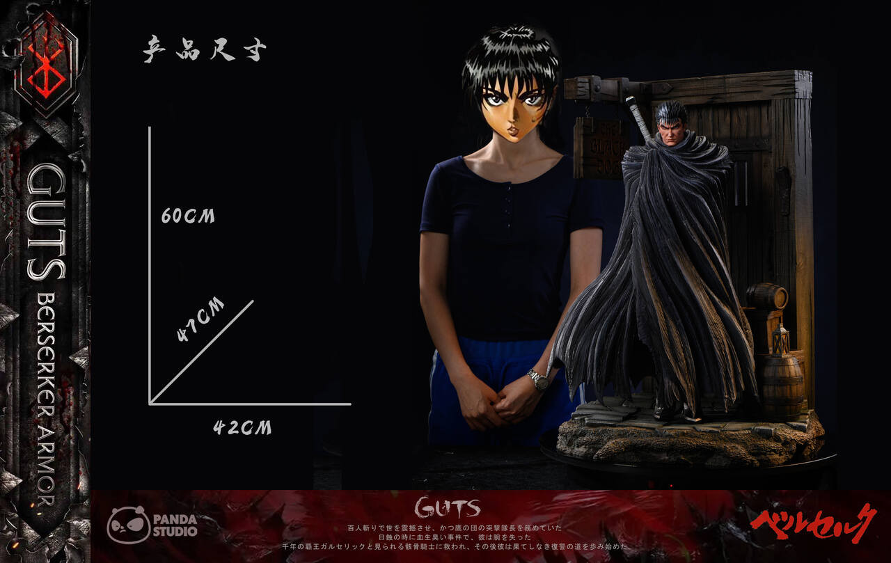 Berserk Guts 1/4 Scale TOPGK Figure -Panda Studio - Image 3