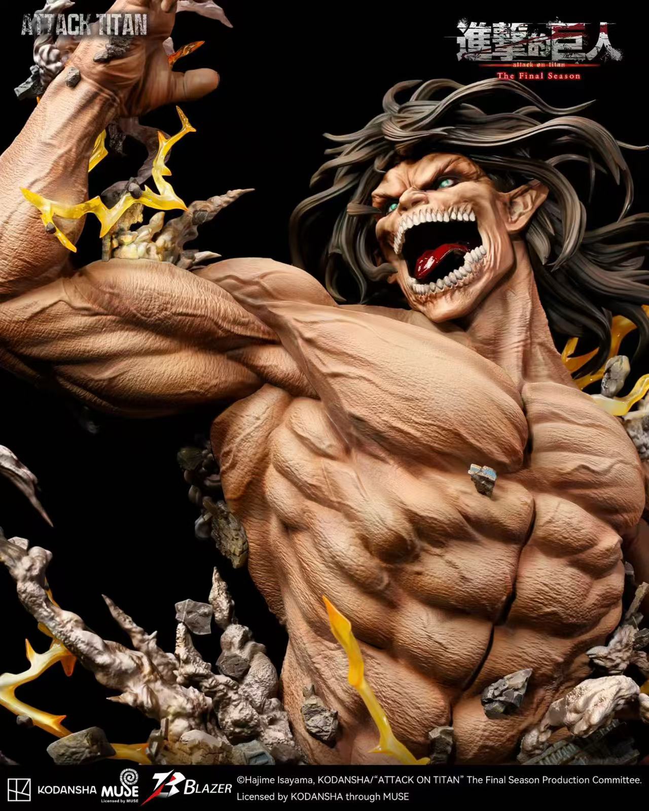 Blazer Studio – Eren Titan Bust Attack on Titan Officially Licensed Bust Statue