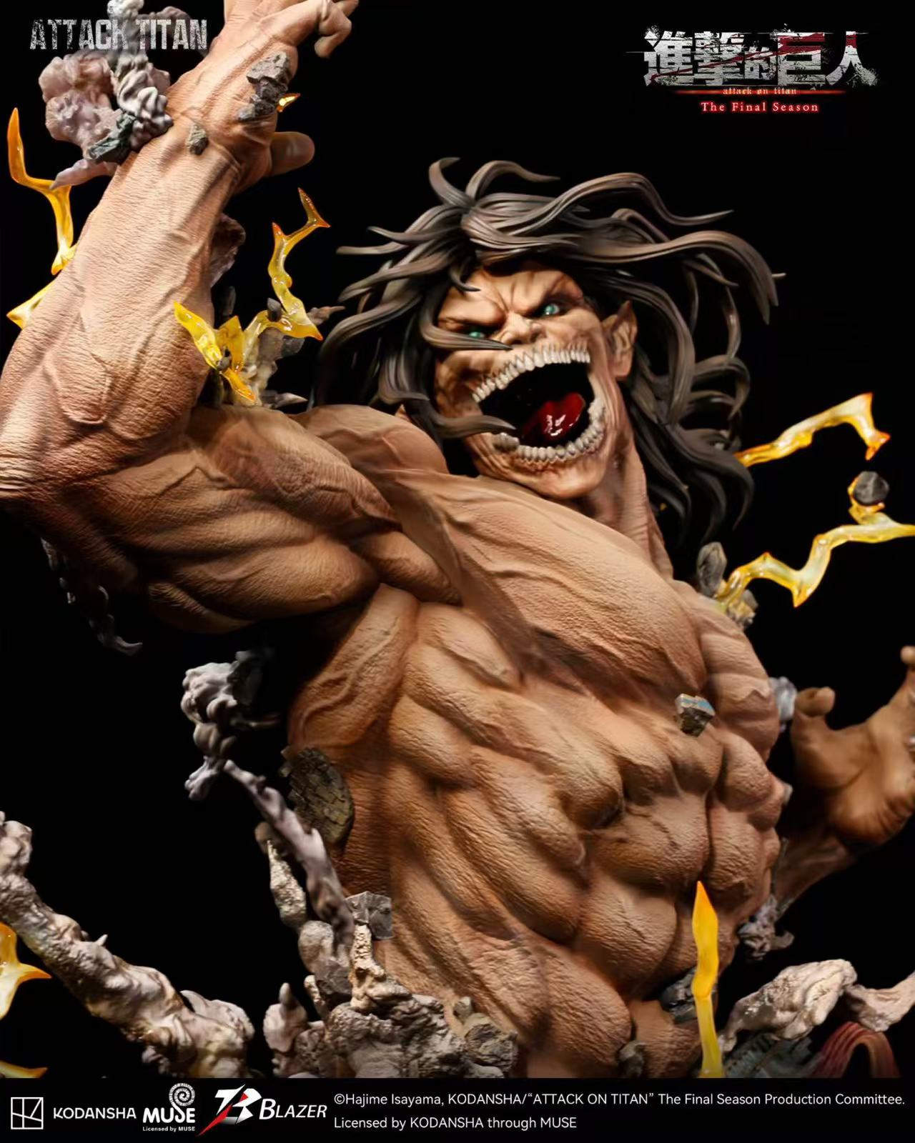 Blazer Studio – Eren Titan Bust Attack on Titan Officially Licensed Bust Statue
