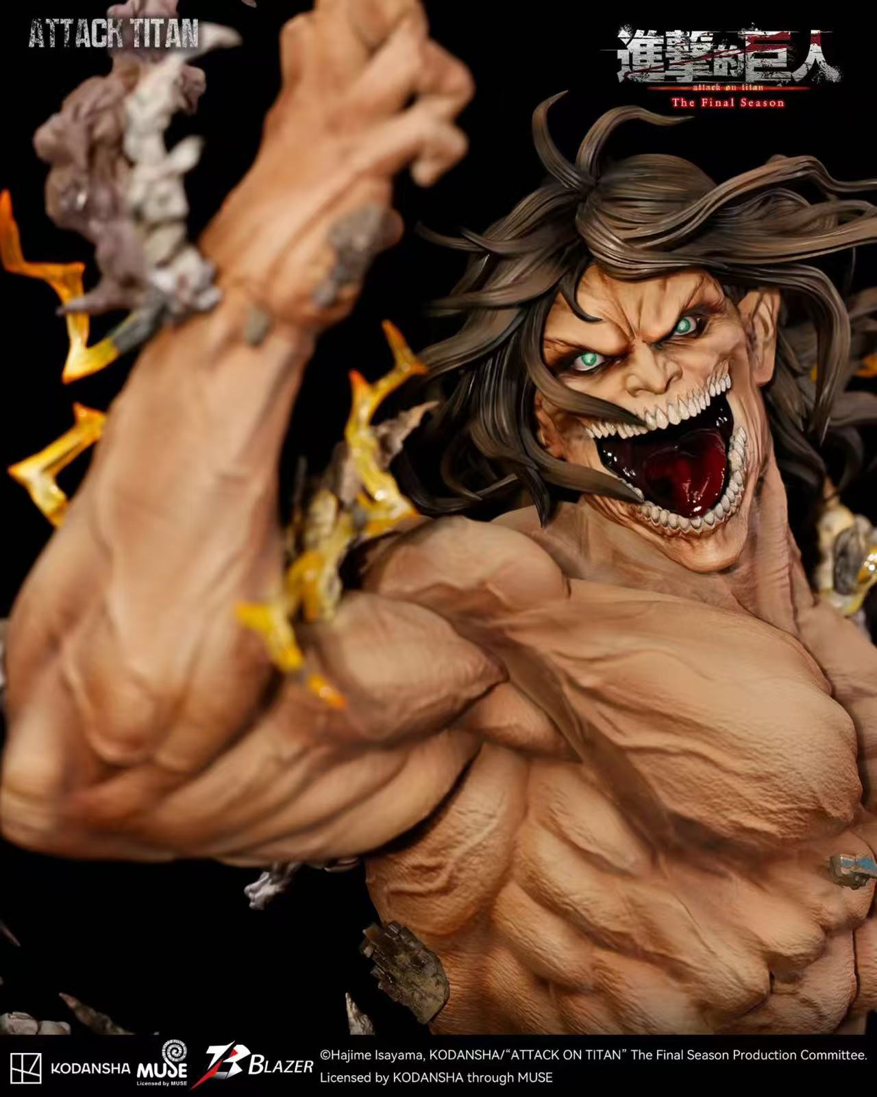 Blazer Studio – Eren Titan Bust Attack on Titan Officially Licensed Bust Statue