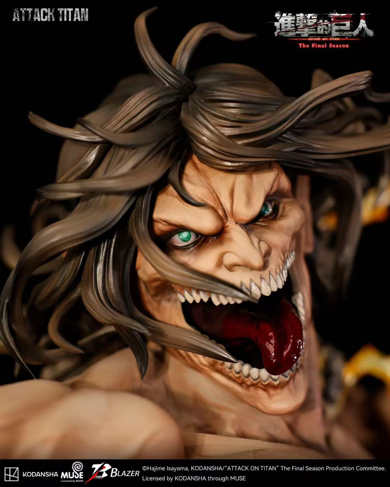 Blazer Studio – Eren Titan Bust Attack on Titan Officially Licensed Bust Statue
