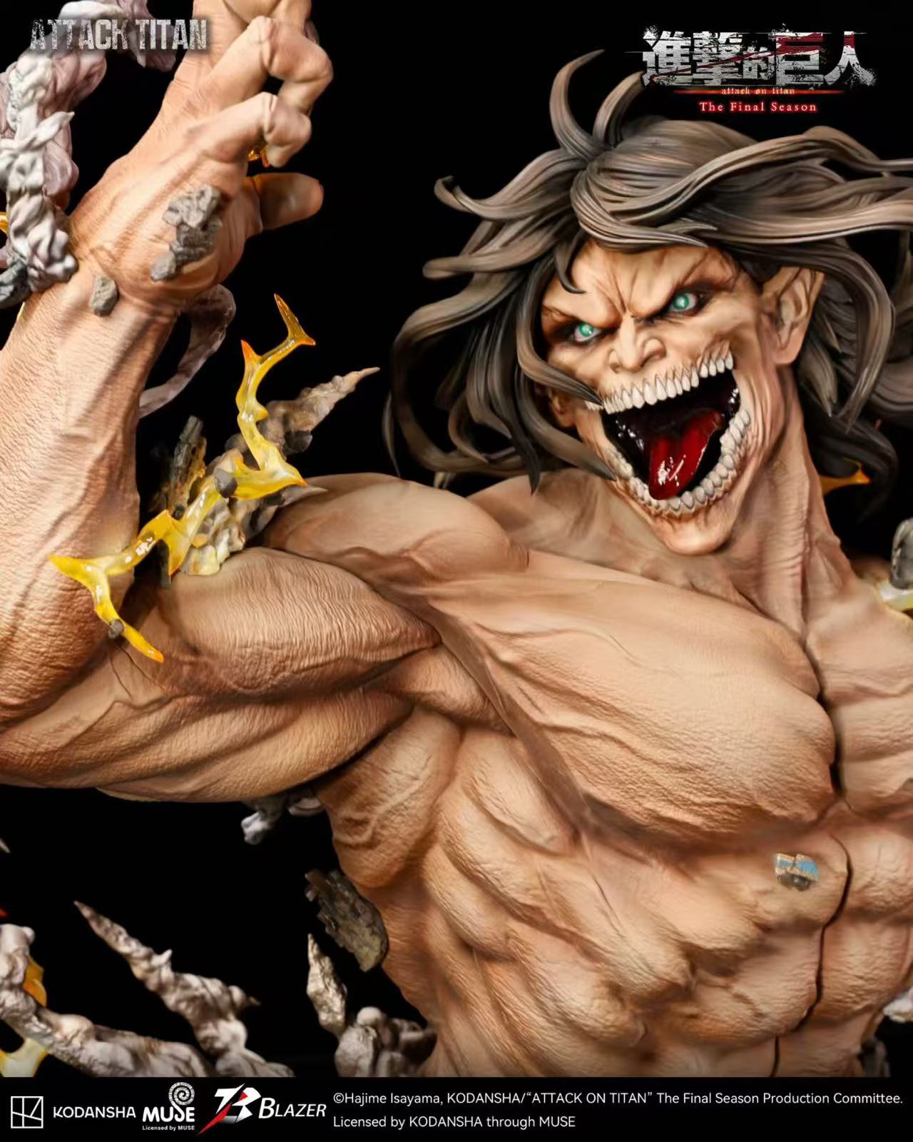 Blazer Studio – Eren Titan Bust Attack on Titan Officially Licensed Bust Statue