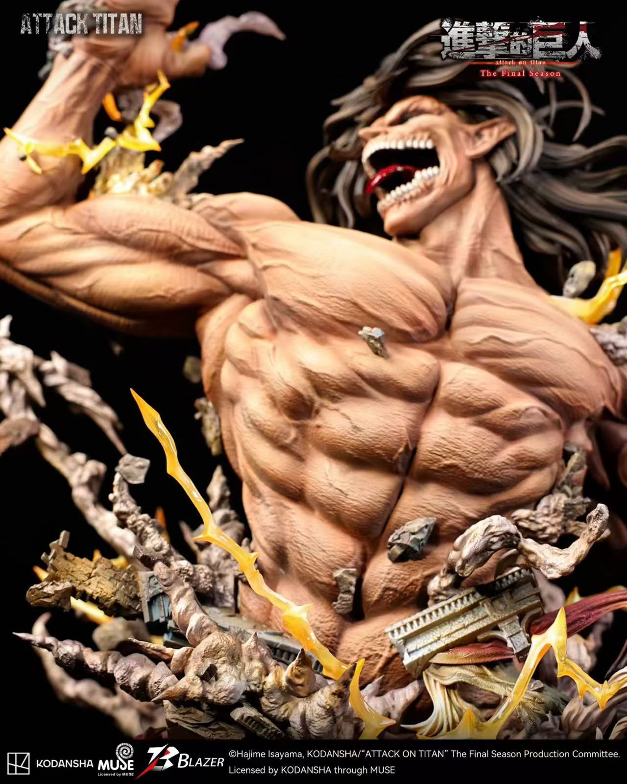 Blazer Studio – Eren Titan Bust Attack on Titan Officially Licensed Bust Statue