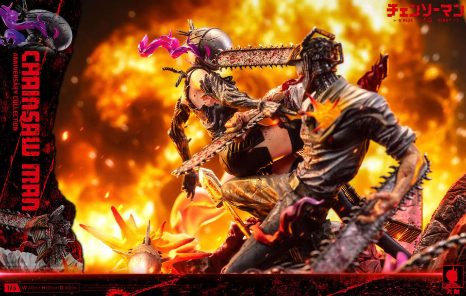 Chainsaw Man Denji vs Reze Battle 1/6 Scale TOPGK Statue – Big Feeler Studio - Image 4