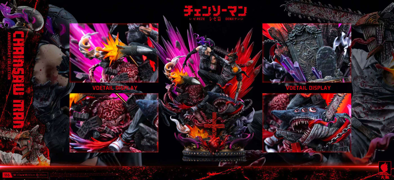 Chainsaw Man Denji vs Reze Battle 1/6 Scale TOPGK Statue – Big Feeler Studio - Image 9
