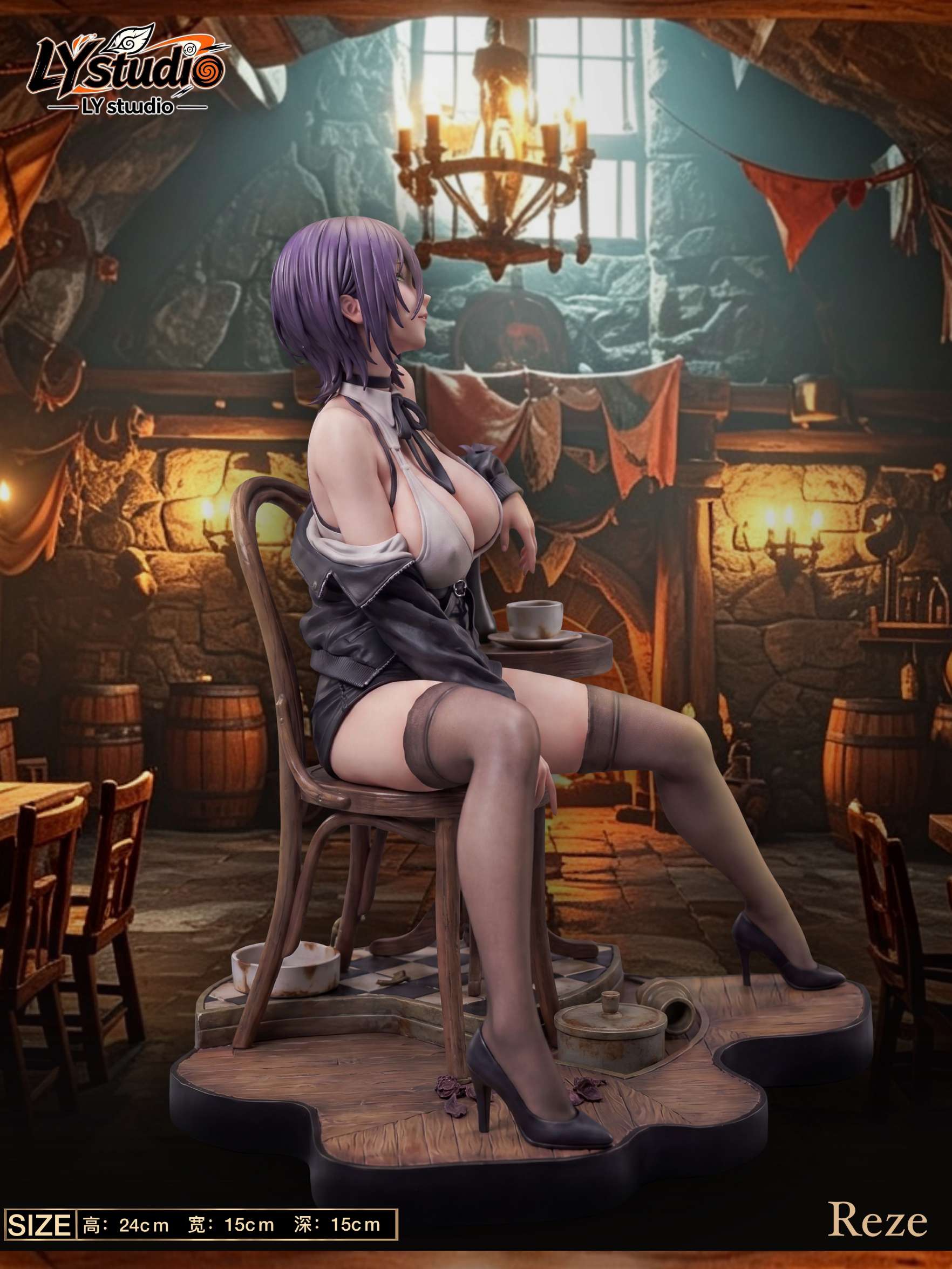 Chainsaw Man Reze 1/6 Scale TOPGK Statue – LY Studio - Image 3