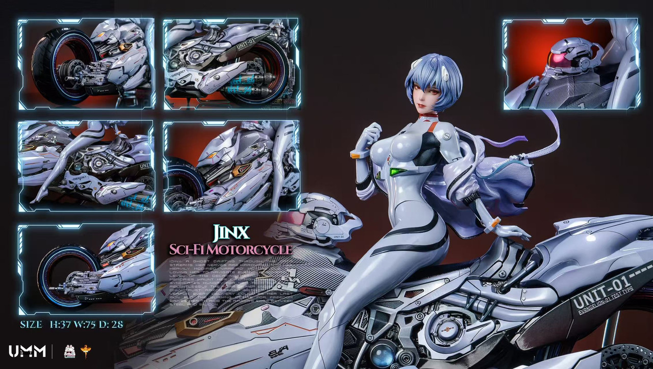 DT Studio – Ayanami Rei Science Fiction Motorcycle Resin Statue