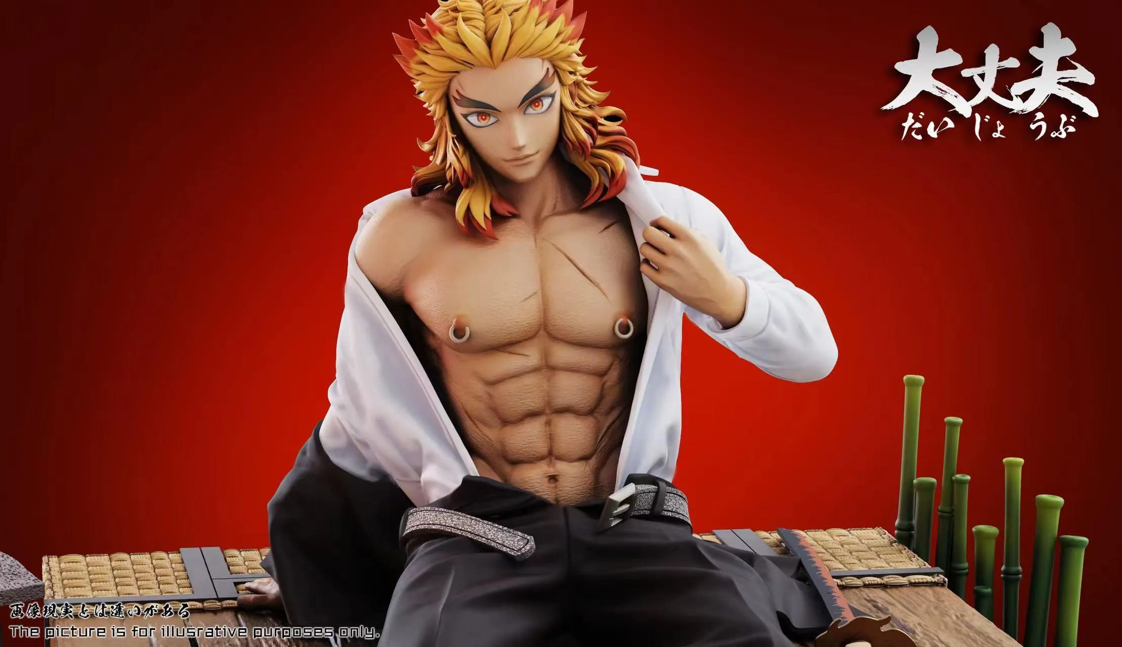 Demon Slayer Kyojuro Rengoku 16 Scale TOPGK Statue – DaZhangFu Studio