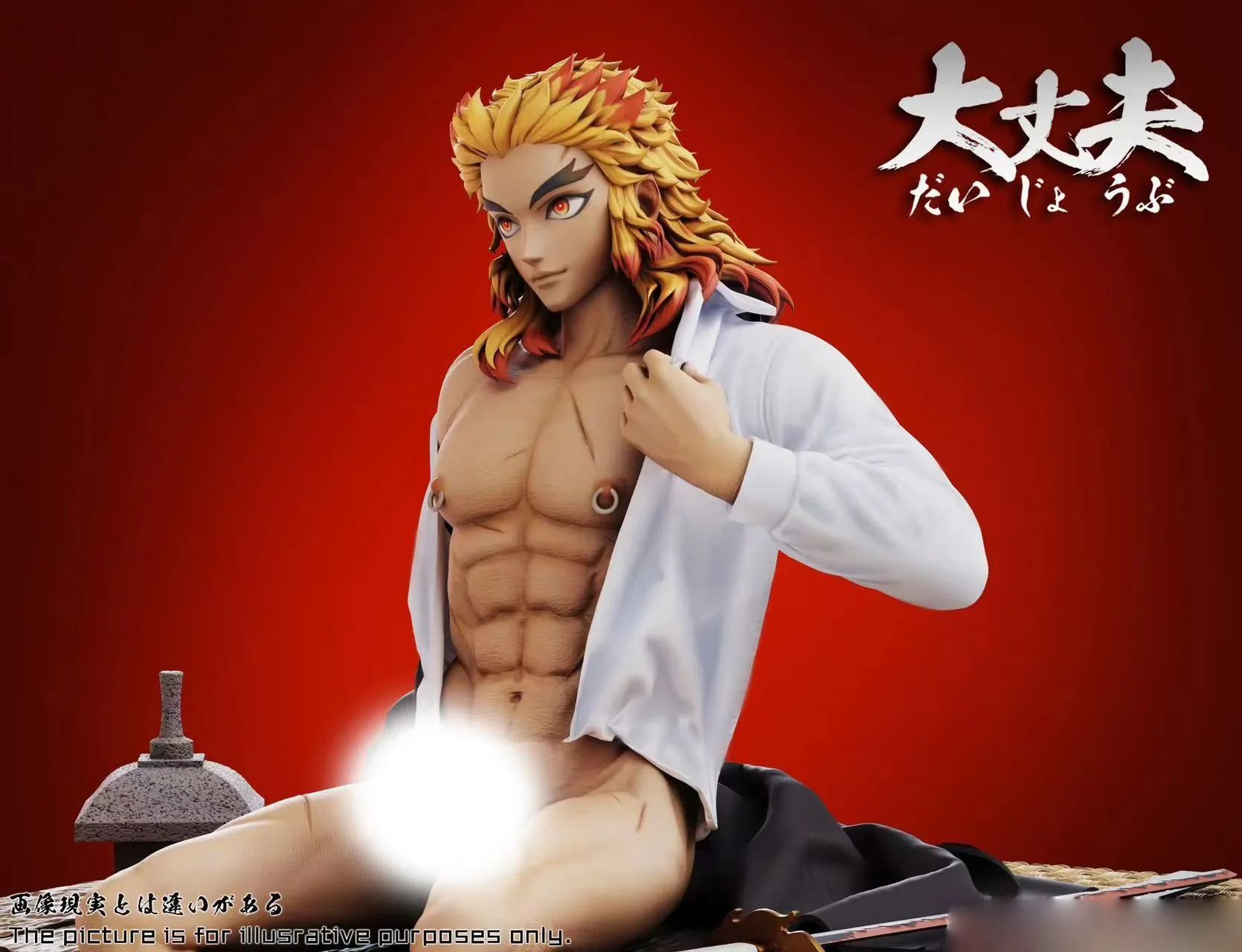 Demon Slayer Kyojuro Rengoku 1/6 Scale TOPGK Statue – DaZhangFu Studio - Image 8