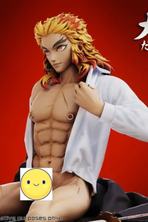Alternative view of Demon Slayer  Kyojuro Rengoku 1/6 Scale TOPGK Statue – DaZhangFu Studio