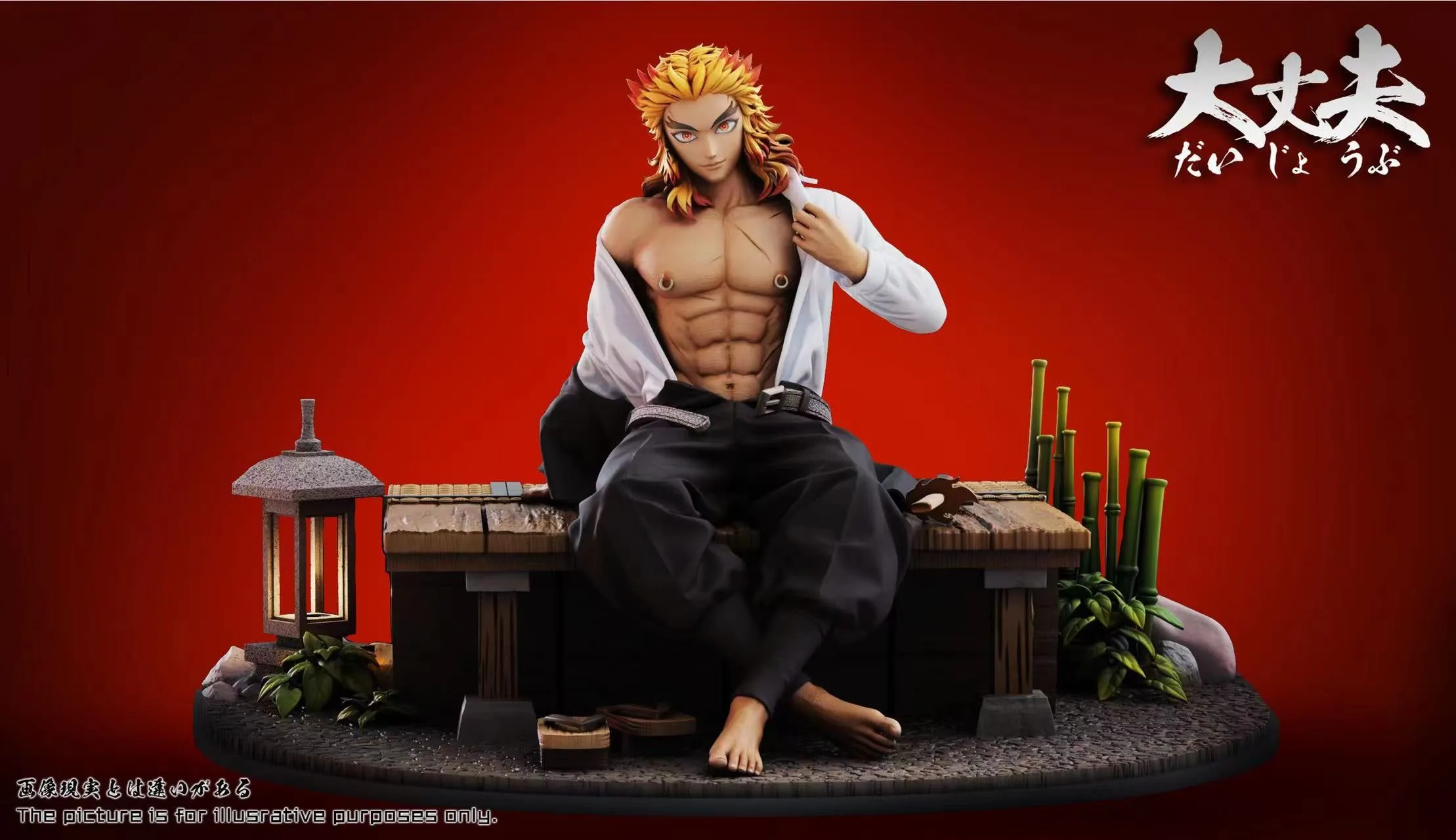 Demon Slayer Kyojuro Rengoku 1/6 Scale TOPGK Statue – DaZhangFu Studio - Image 3