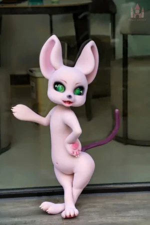 Dolls Castle - Fantasy Fur Fapdoll 80CM Cheese Mouse Doll With Fur