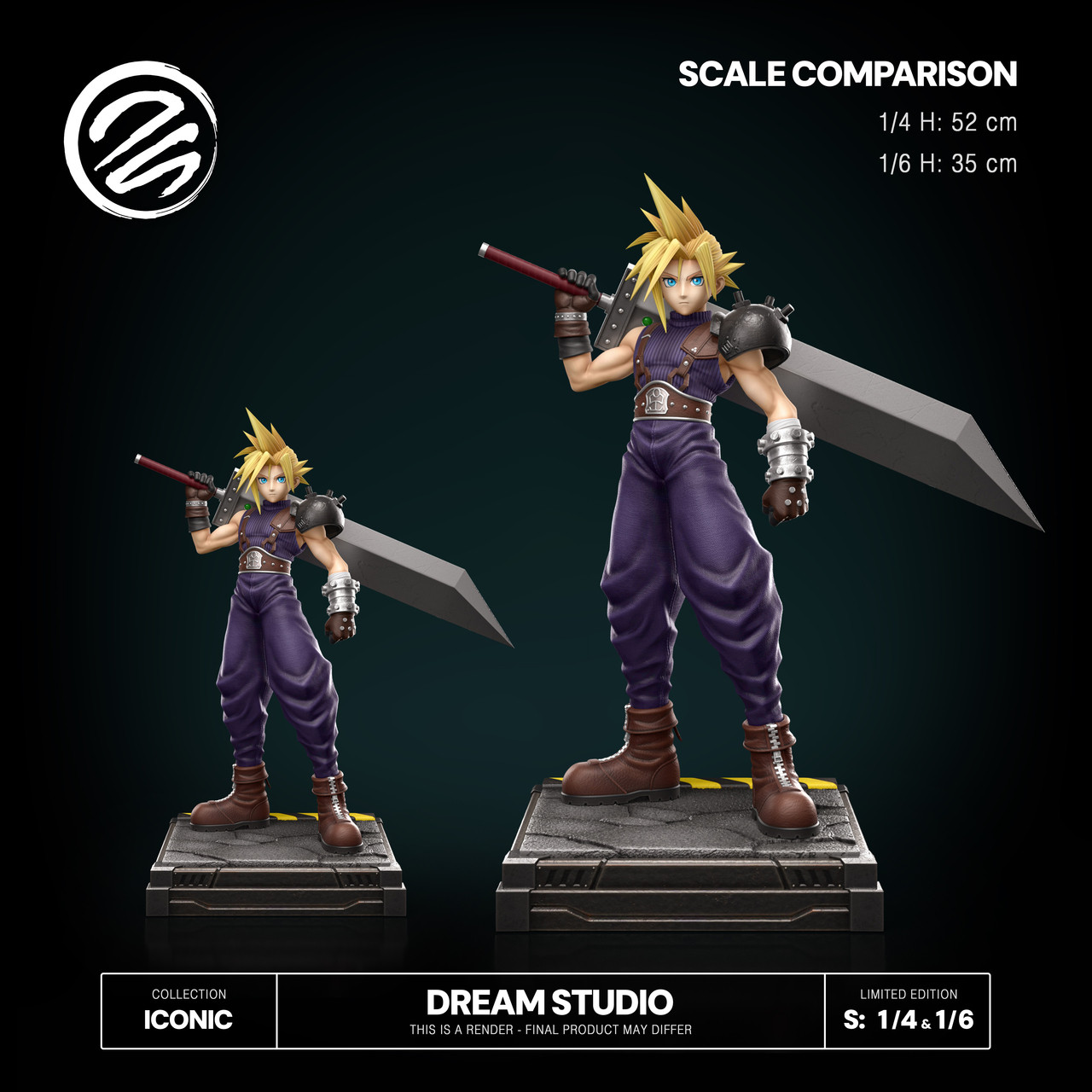 Dream Studio – OG Cloud FFVII Statue