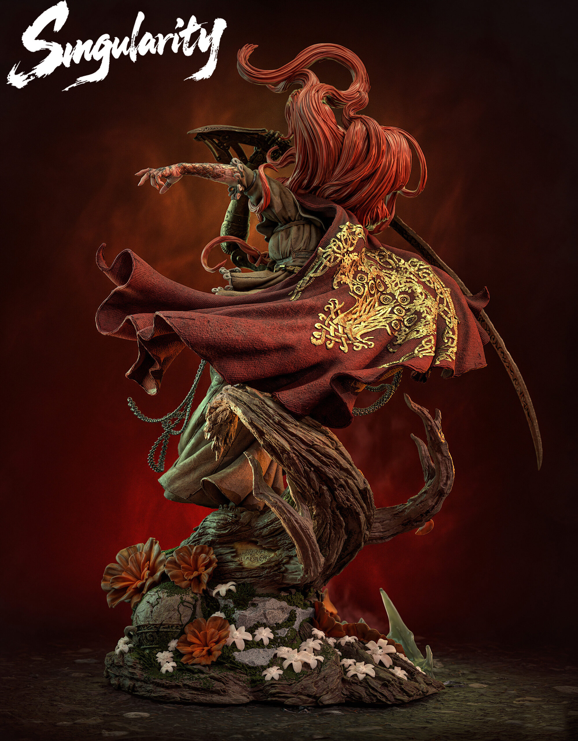 Elden Ring Malenia Blade of Miquella 1/4 Scale TOPGK Statue – Singularity Studio - Image 4