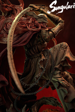 Alternative view of Elden Ring Malenia Blade of Miquella 1/4 Scale TOPGK Statue – Singularity Studio