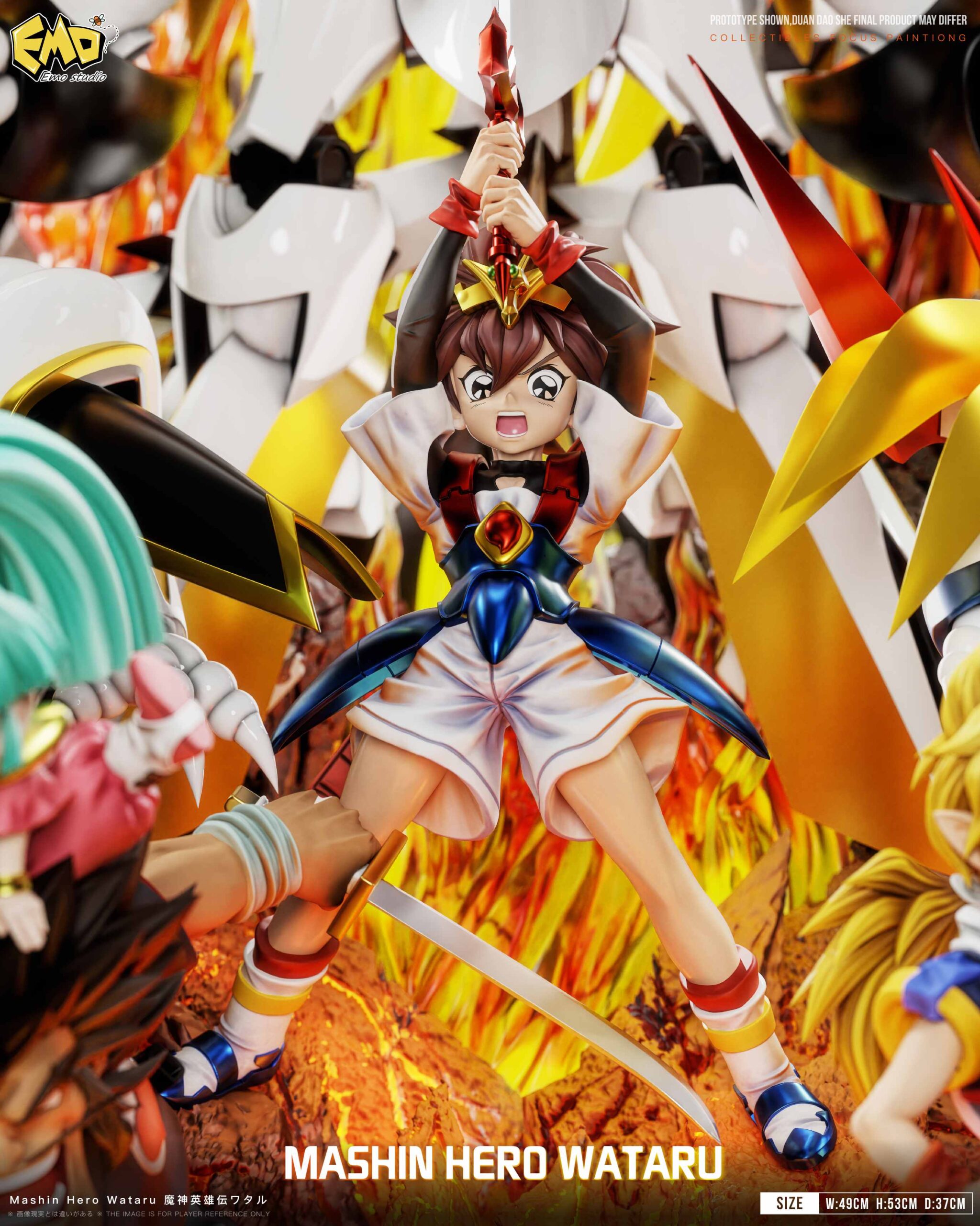 Emo Studio - MASHIN HERO WATARU Wataru Ikusabe Childhood Series 006 Statue - Image 3