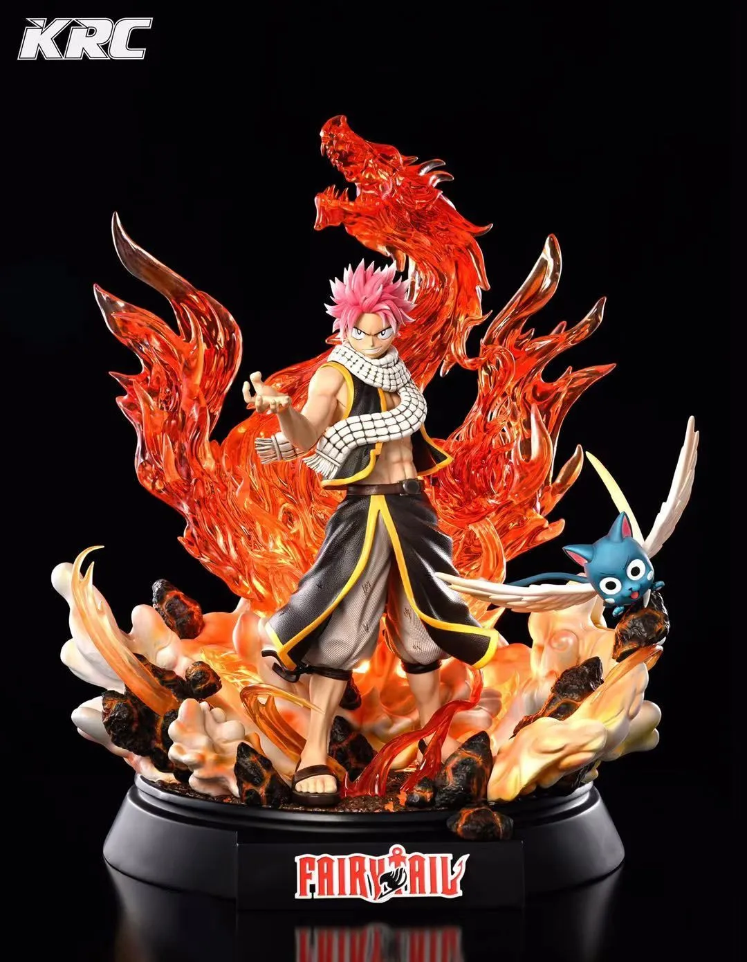 FAIRY TAIL Natsu Dragneel & Happy 1/6 Scale Limited Resin TOPGK Statue -KRC Studio - Image 2