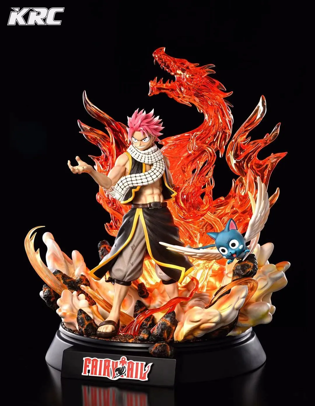 FAIRY TAIL Natsu Dragneel & Happy 16 Scale Limited Resin TOPGK Statue -KRC Studio