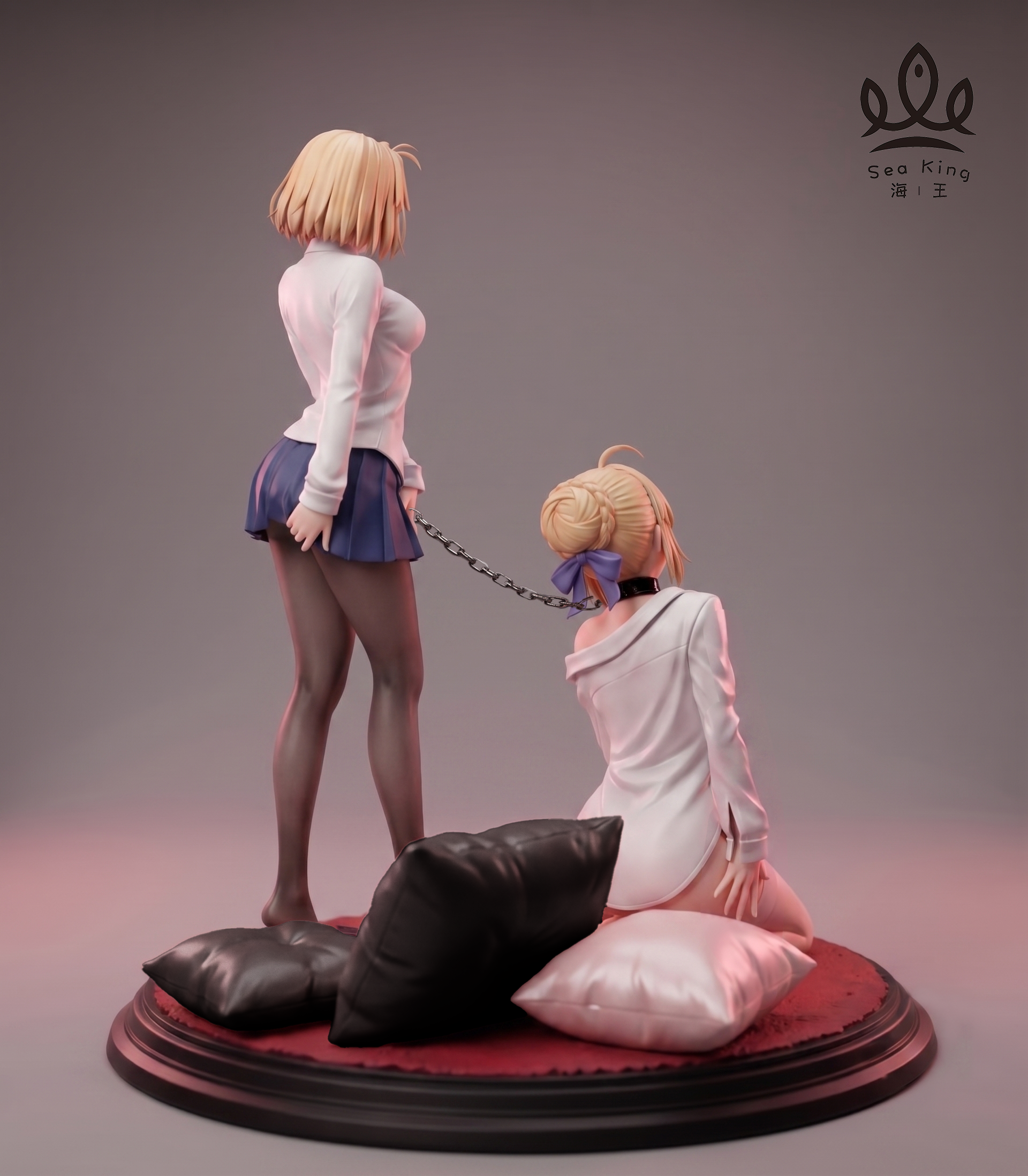 Fate Series Saber & Arcueid Brunestud 1/6 Scale Resin Statue –sea King studio - Image 4