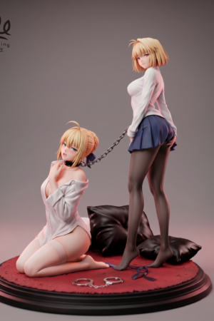 Fate Series Saber & Arcueid Brunestud 16 Scale Resin Statue –sea King studio