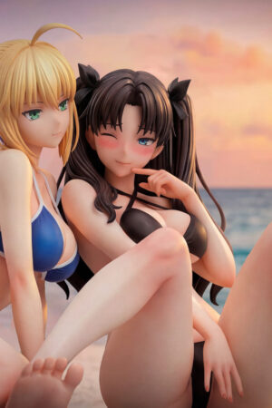 Alternative view of Fate/stay night Saber & Rin Tohsaka  1/6 Scale TOPGK Statue –  Demon Core Studio
